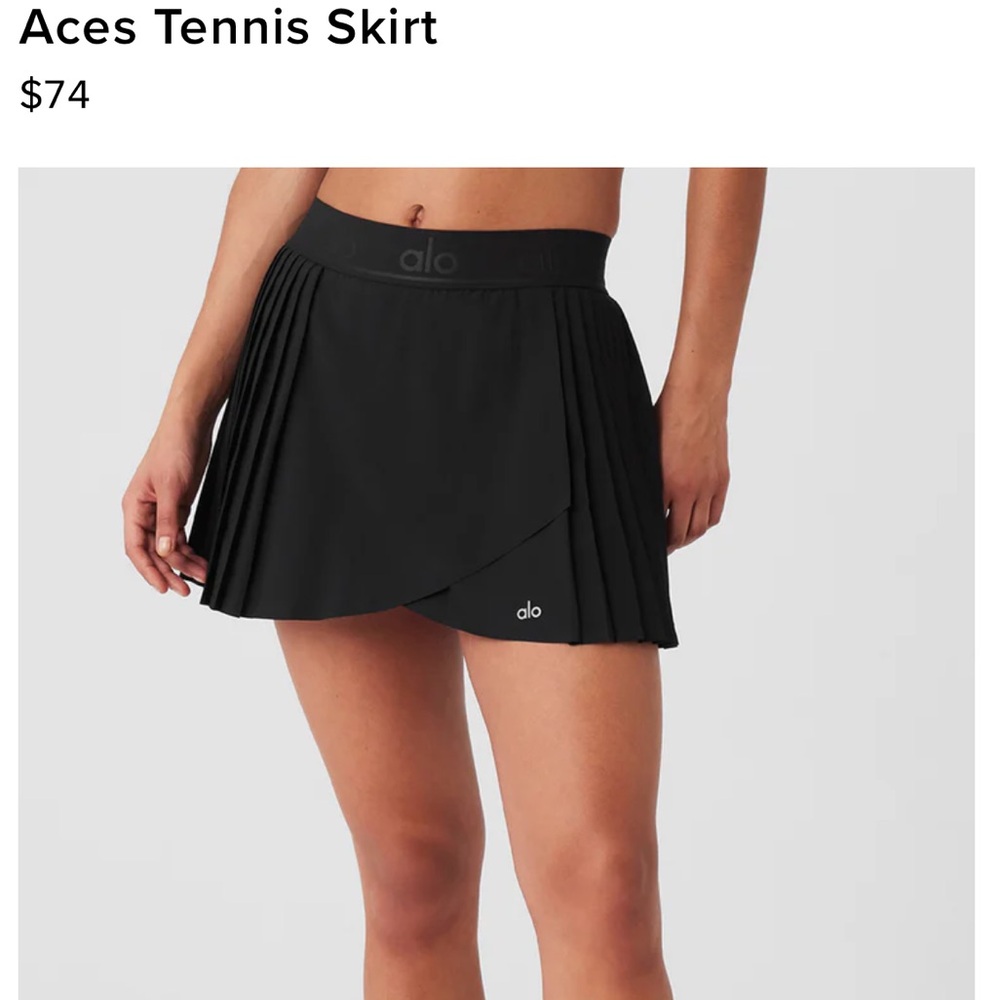 ALO Yoga Black Mini Skirt